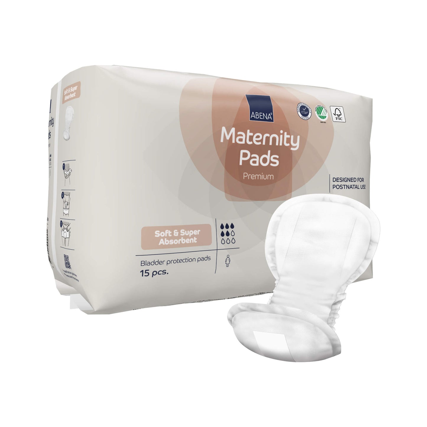 Premium Maternity Pads, Perfect for Postpartum, Super Absorption