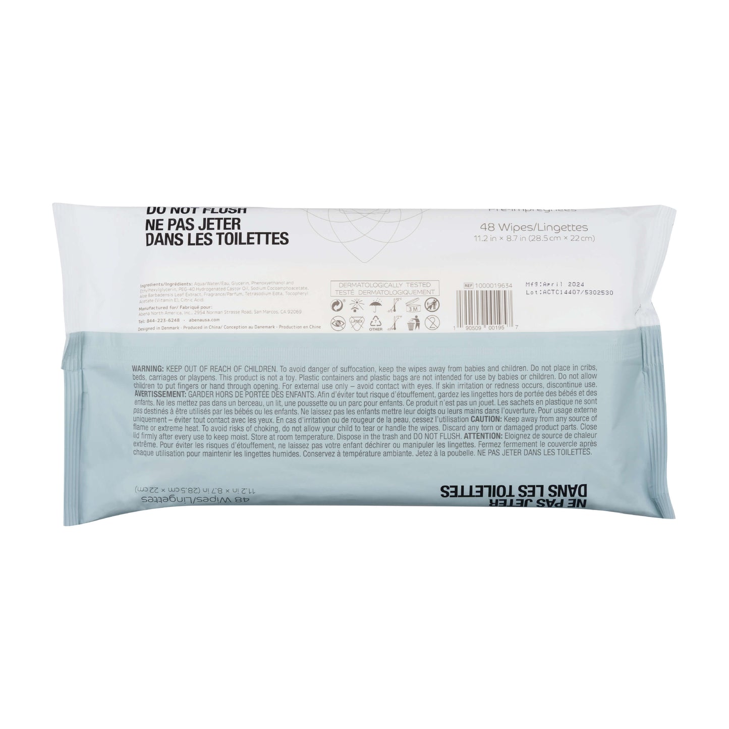 Wet Wipes for Sensitive Skin, Hypoallergenic, Adult Wipes for Incontinence & Cleansing