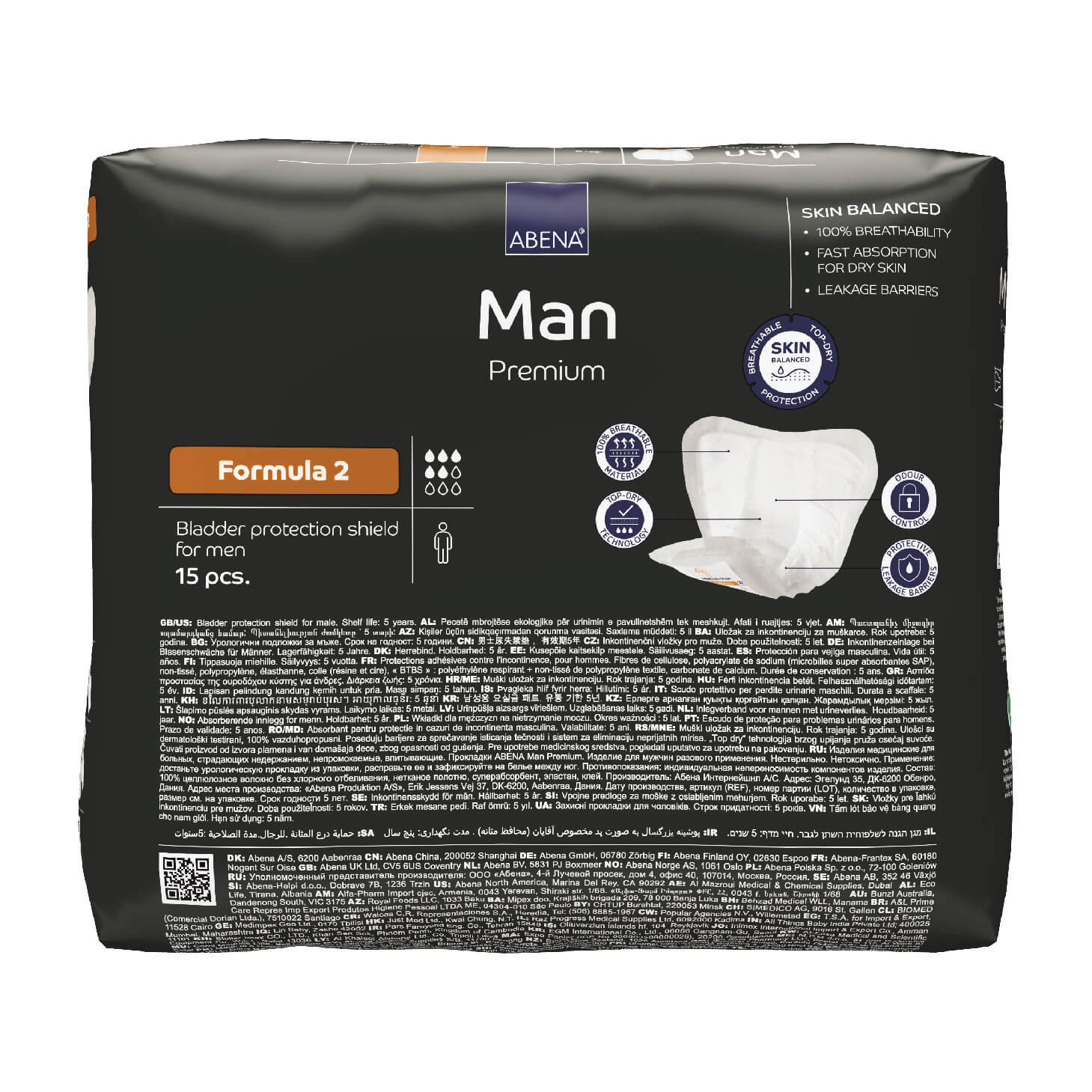 Premium Incontinence, Bladder Protection Shield for Men, Male Guards