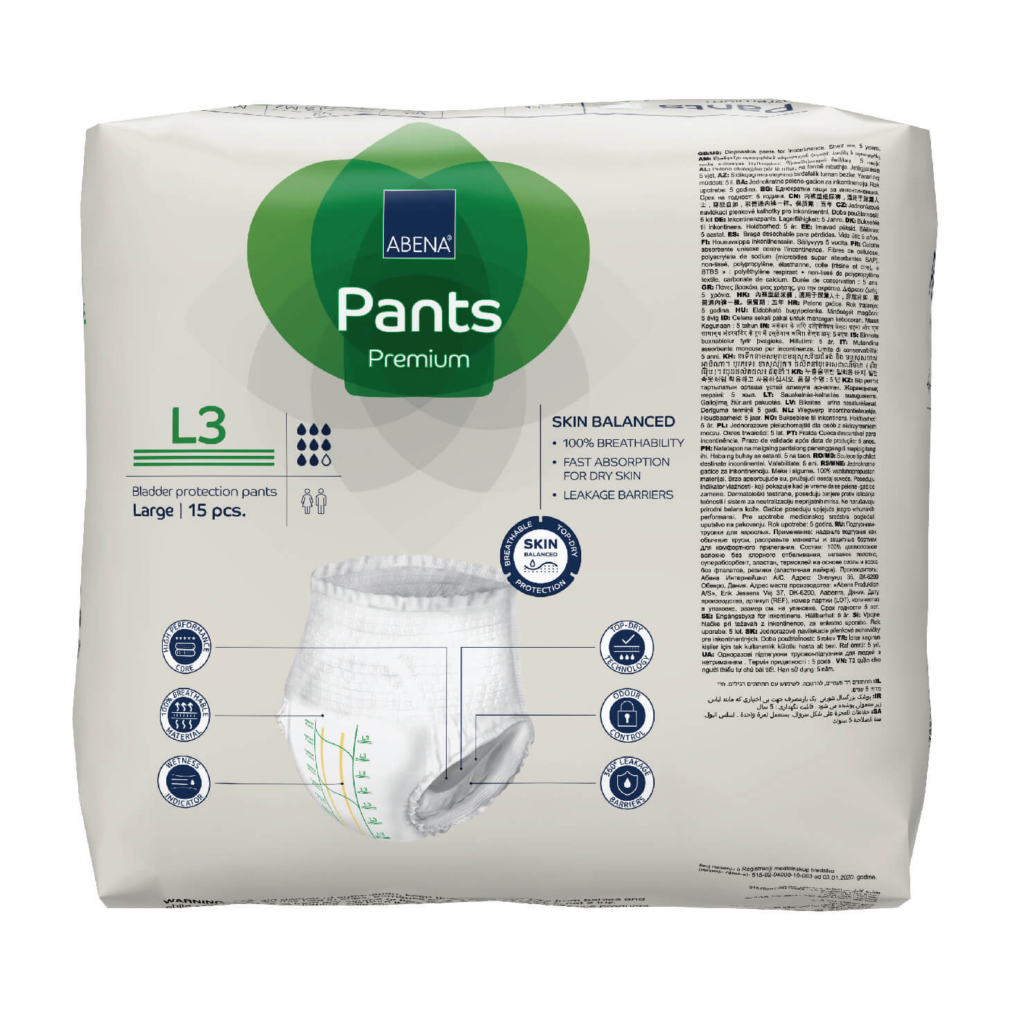 Premium Protective Underwear, Bladder Protection Pants, Fast Absorption, Fully Breathable, Leakage Protection
