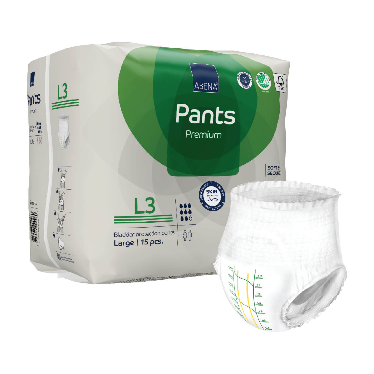 Premium Protective Underwear, Bladder Protection Pants, Fast Absorption, Fully Breathable, Leakage Protection