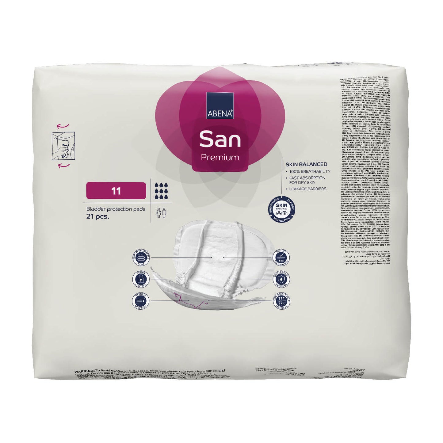 Premium Incontinence Bladder Protection Pads, Fast Absorption, Fully Breathable, Leakage Barriers
