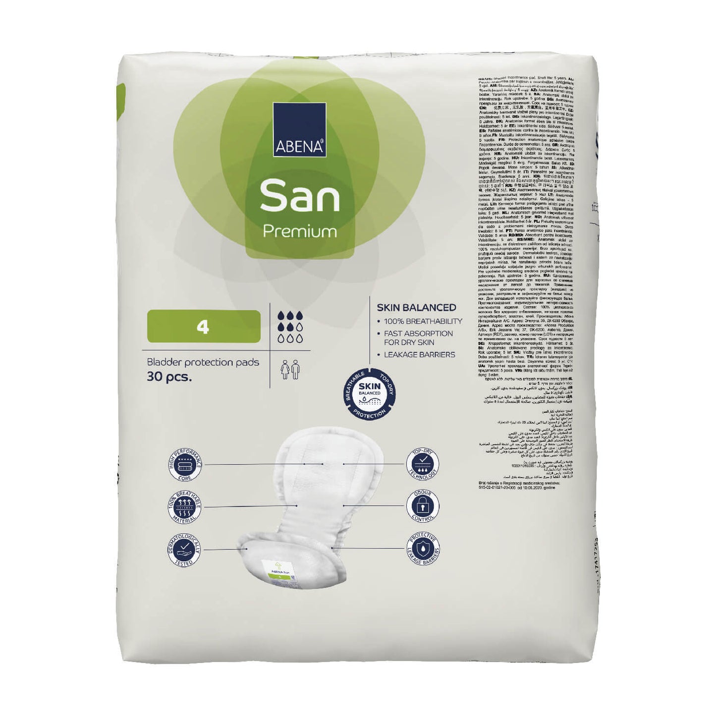 Premium Incontinence Bladder Protection Pads, Fast Absorption, Fully Breathable, Leakage Barriers