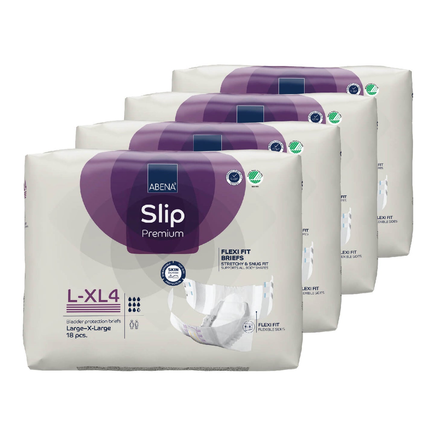 Premium Incontinence Briefs, Fully Breathable, Super Absorption, Maximum Leakage Protection, Flexible Fit