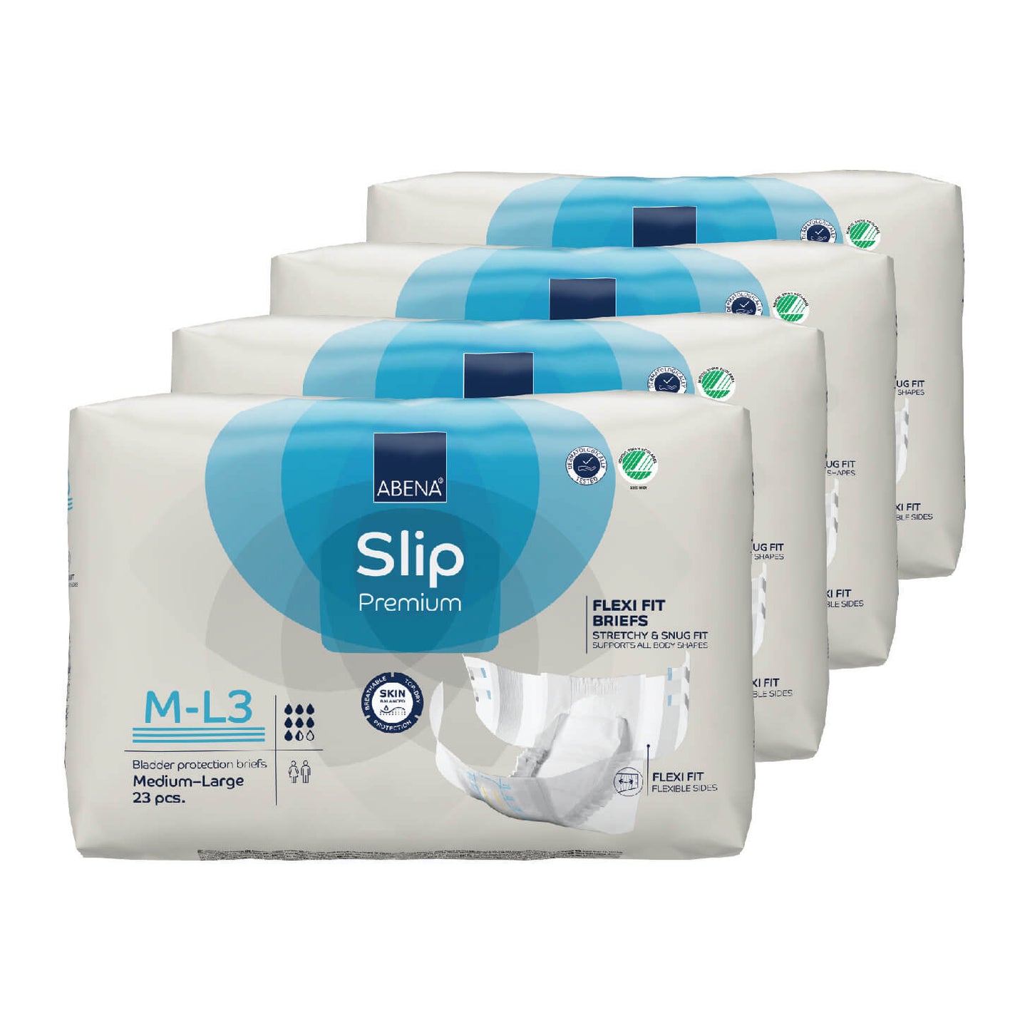 Premium Incontinence Briefs, Fully Breathable, Super Absorption, Maximum Leakage Protection, Flexible Fit