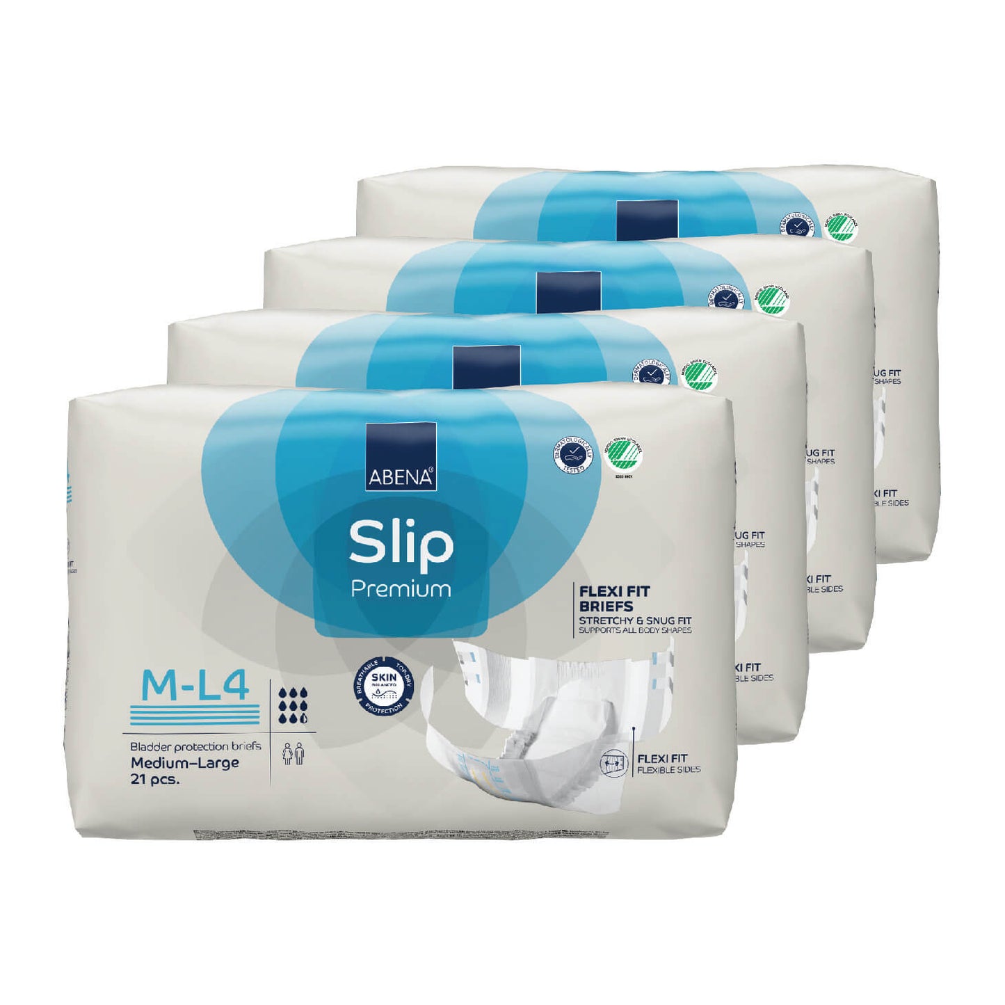 Premium Incontinence Briefs, Fully Breathable, Super Absorption, Maximum Leakage Protection, Flexible Fit