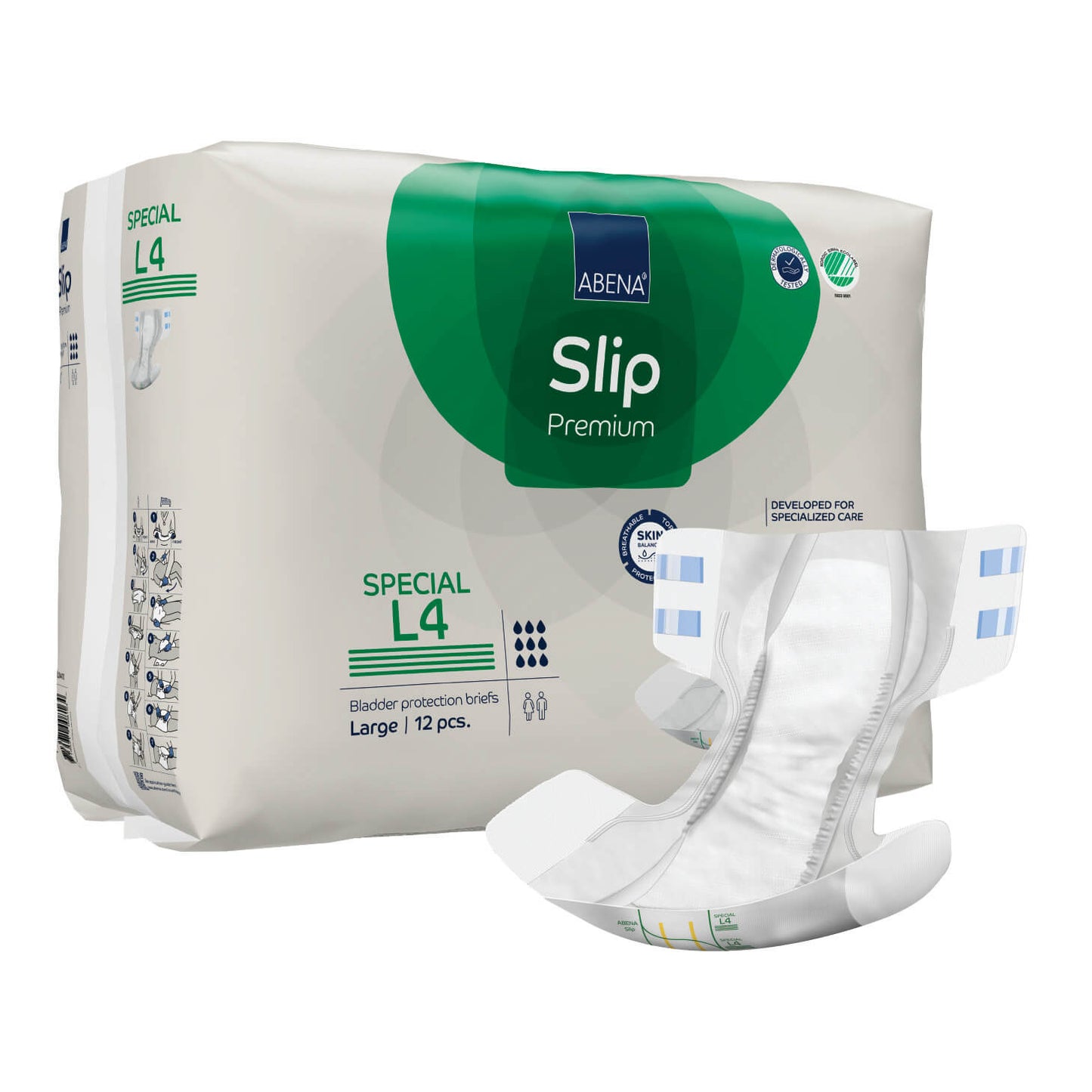 Premium Incontinence Briefs, Bladder Protection Briefs, Fully Breathable, Super Absorption, Maximum Leakage Protection