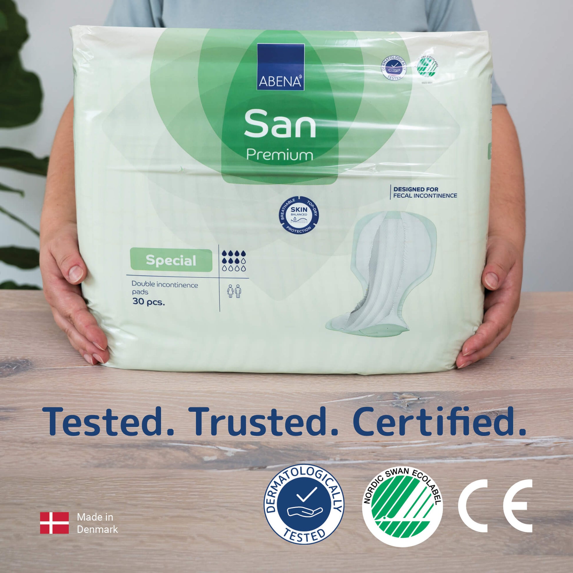 ABENA San Special unisex incontinence pads for fecal and urinary incontinence