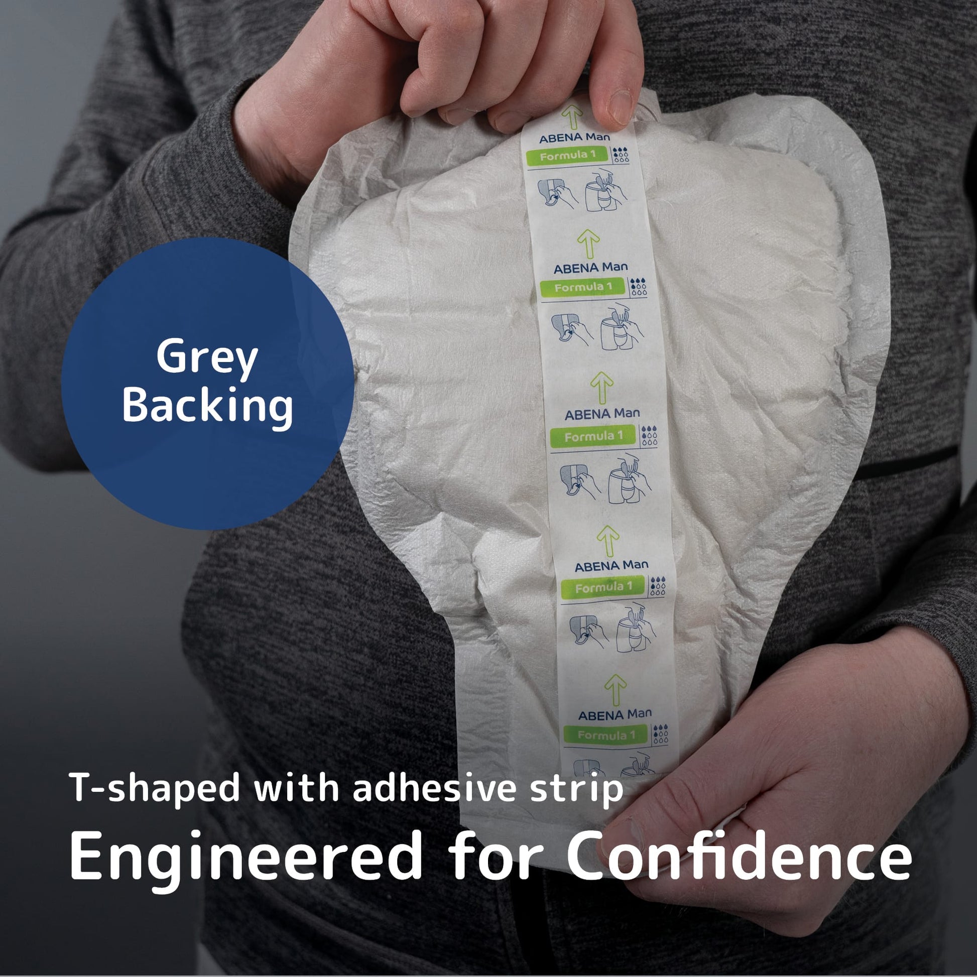 ABENA Man - T-shaped with adhesive strip [variant:Formula 1] 