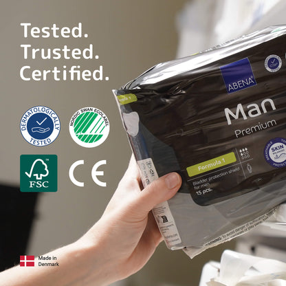 ABENA Man - Tested, trusted, certified
