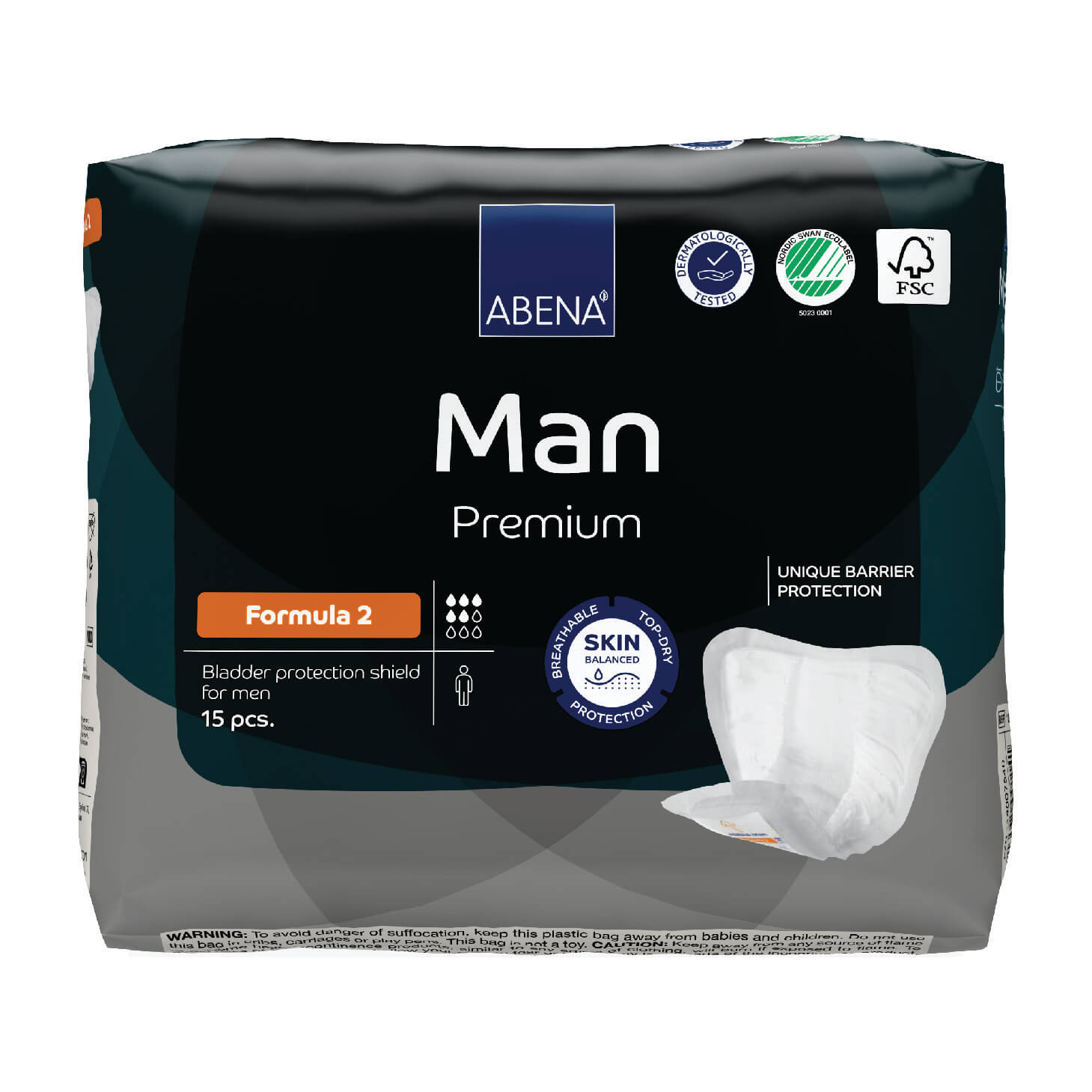 Premium Incontinence, Bladder Protection Shield for Men, Male Guards [variant:Formula 2]