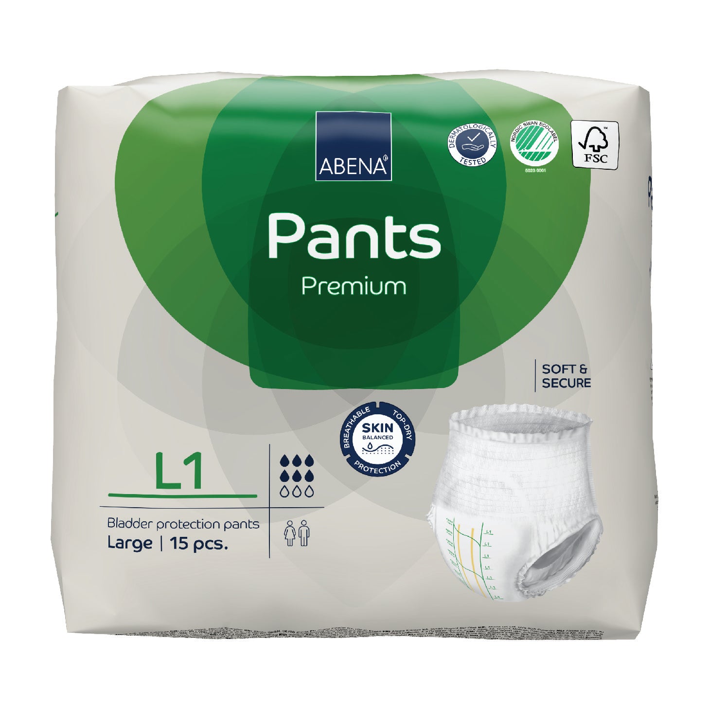 Protective Underwear, Small-Medium, 18 units