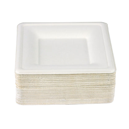 Sugarcane Bagasse Meal Tray PaperPlates - 100%Compostable, Biodegradable 25  Pack