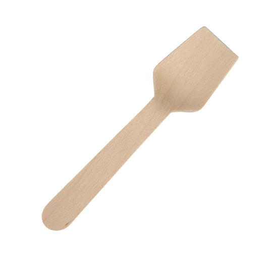 100% Compostable Wooden Ice Cream Spoon